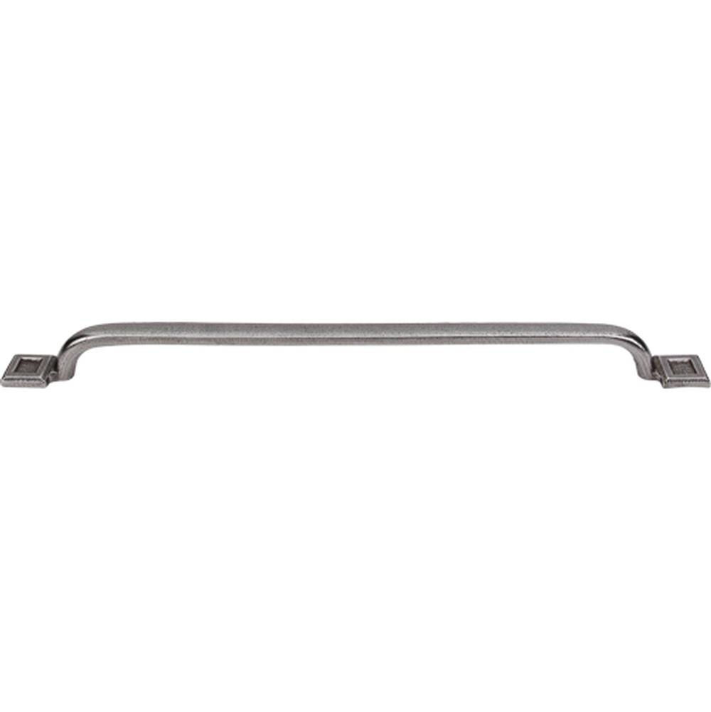 Top Knobs M1825 Square Inset Pull 12" - Cast Iron