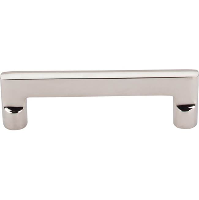 Top Knobs M1972 Aspen II Flat Sided Pull 4 Inch (c-c) - Polished Nickel