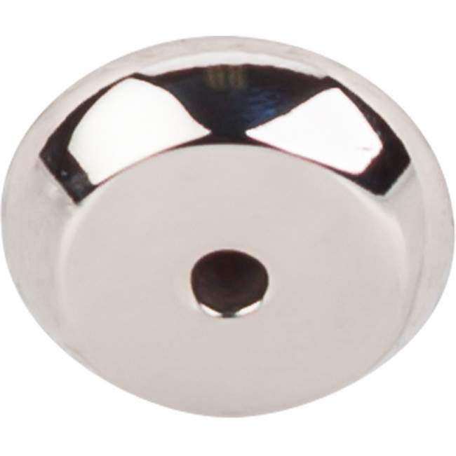 Top Knobs M2023 Aspen II Round Backplate 7/8 Inch - Polished Nickel
