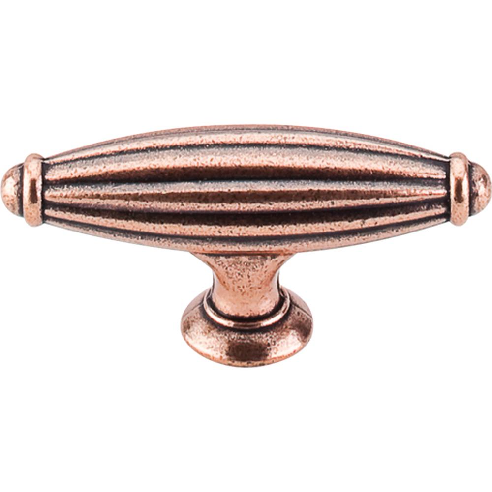 Top Knobs M227 Tuscany T-Handle Small 2 5/8" - Old English Copper