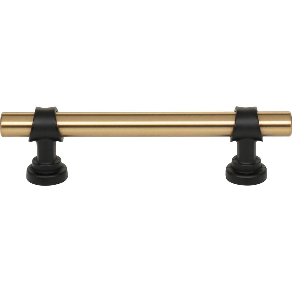 Top Knobs M2831 Bit Pull 3 3/4 Inch - Honey Bronze and Flat Black