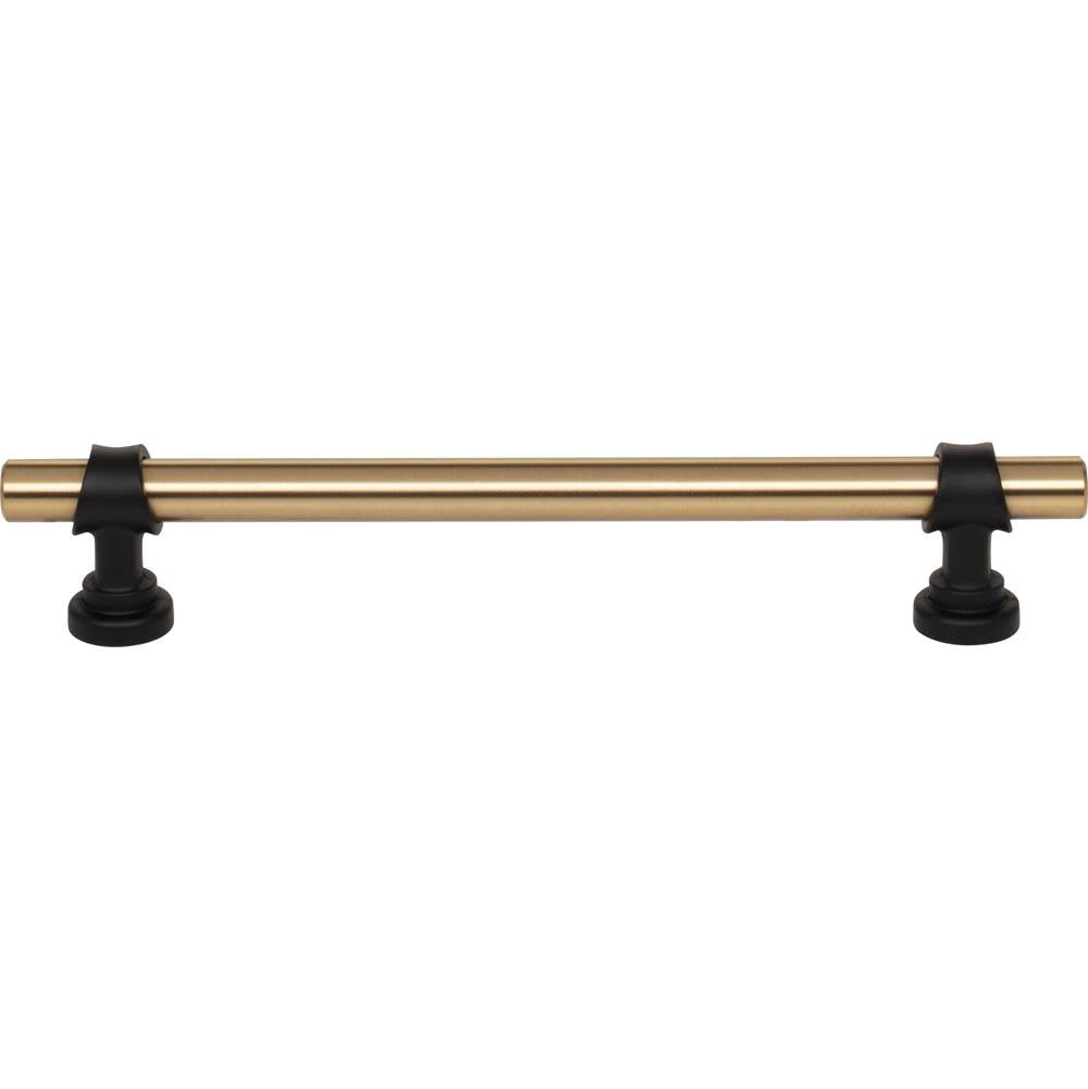 Top Knobs M2720 Bit Pull 6 5/16 Inch (c-c) - Honey Bronze and Flat Black