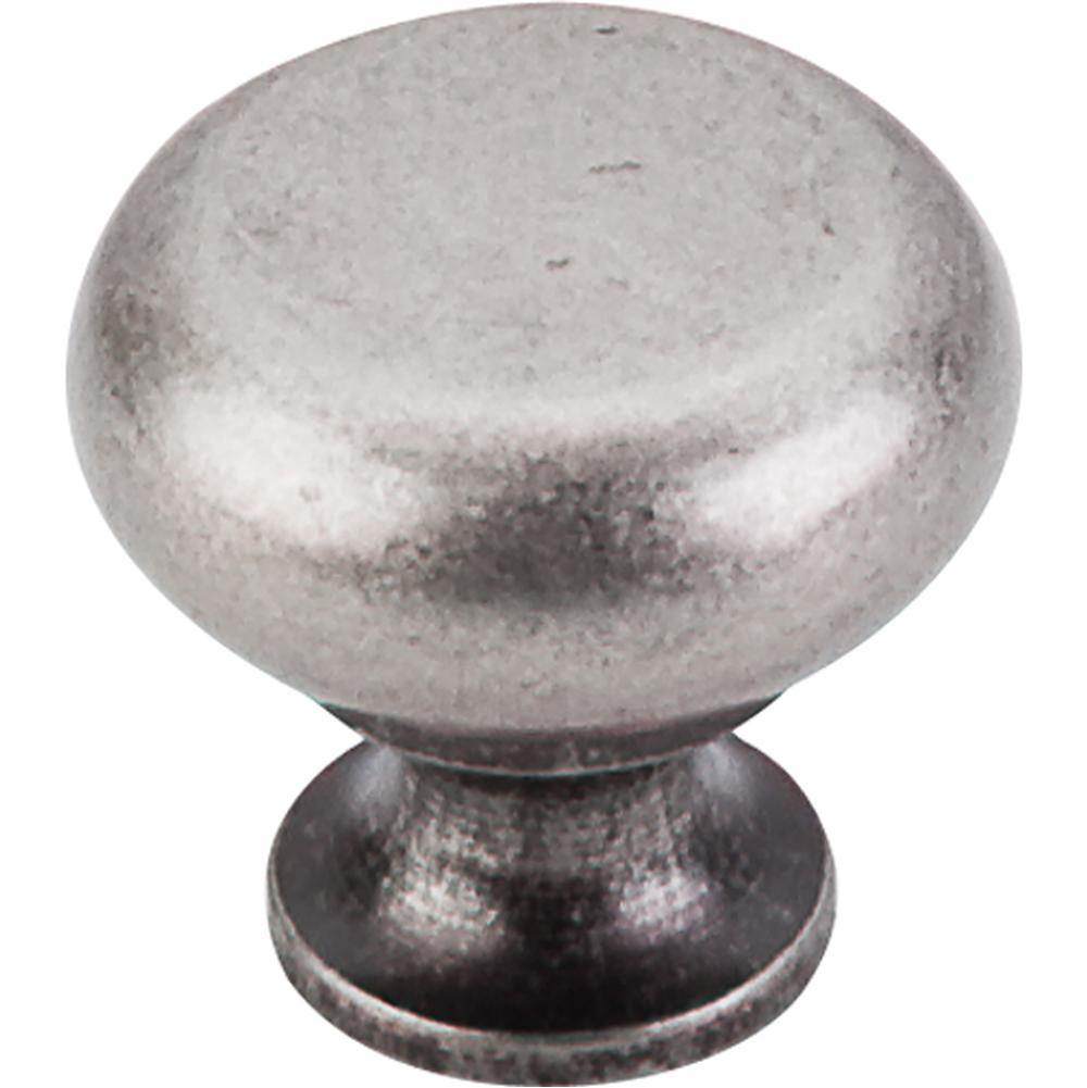 Top Knobs M275 Flat Faced Knob 1 1/4" - Pewter Antique
