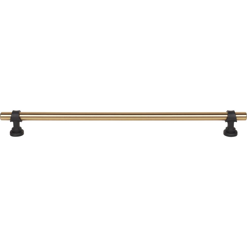 Top Knobs M2756 Bit Pull 12 Inch (c-c) - Honey Bronze and Flat Black