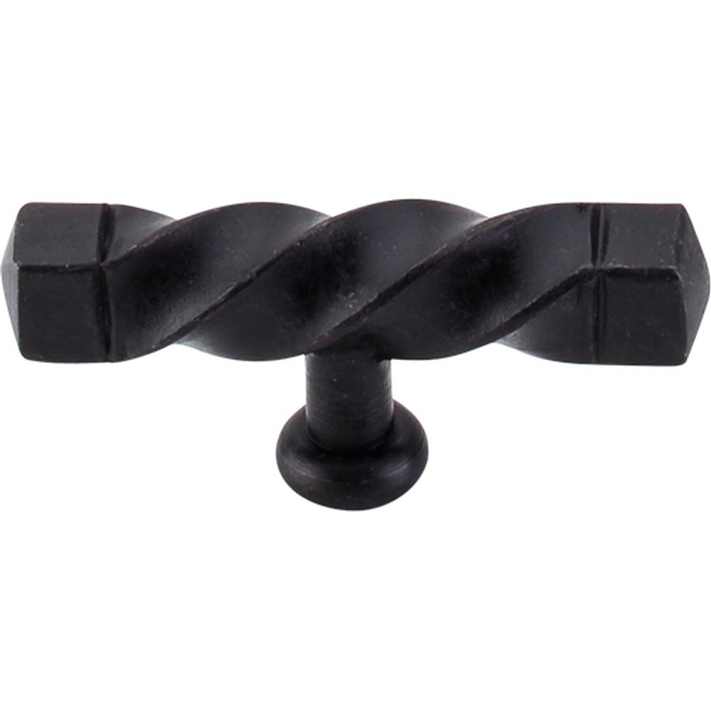 Top Knobs M740 Square Twist T-Handle 3 3/16" - Patina Black