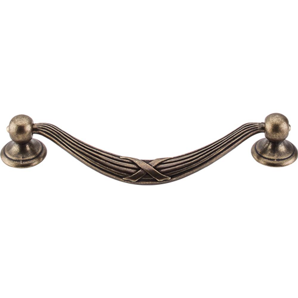 Top Knobs M933 Ribbon & Reed Drop Pull 5 1/16" - German Bronze