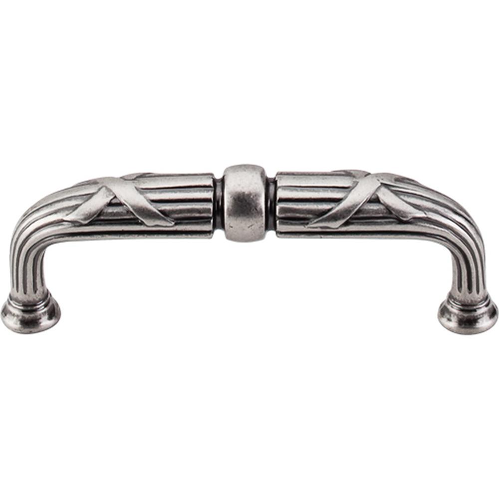 Top Knobs M935 Ribbon & Reed D-Pull 3 3/4" - Pewter Antique