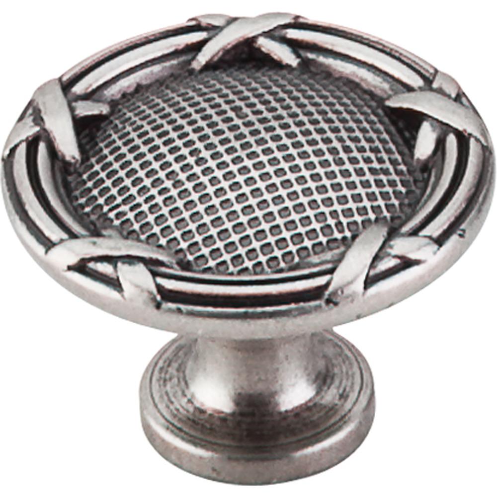 Top Knobs M941 Ribbon & Reed Knob 1 1/4" - Pewter Antique