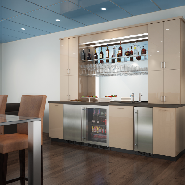 Marvel MABV224-SG31A 24" Low Profile ADA Beverage Center, 4.9 Cu. Ft., Stainless Glass Door, Locking - view 4