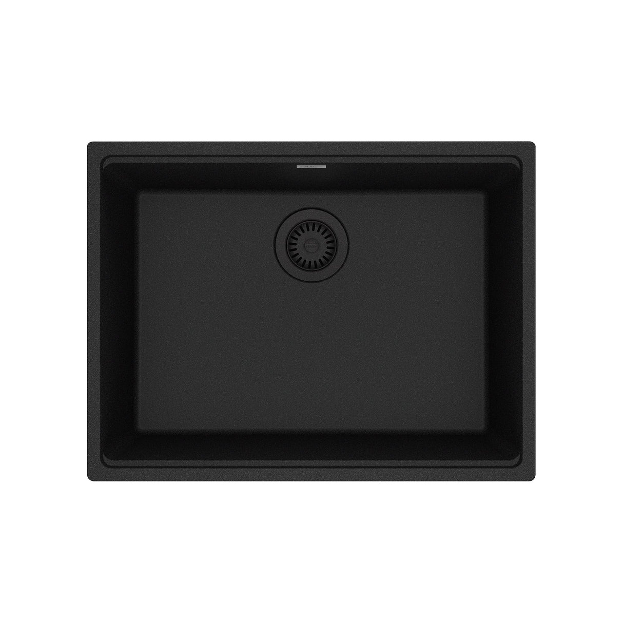 FRANKE MAG11023-ONY Maris Undermount 25-in x 18.94-in Granite Single Bowl Kitchen Sink in Onyx In Onyx