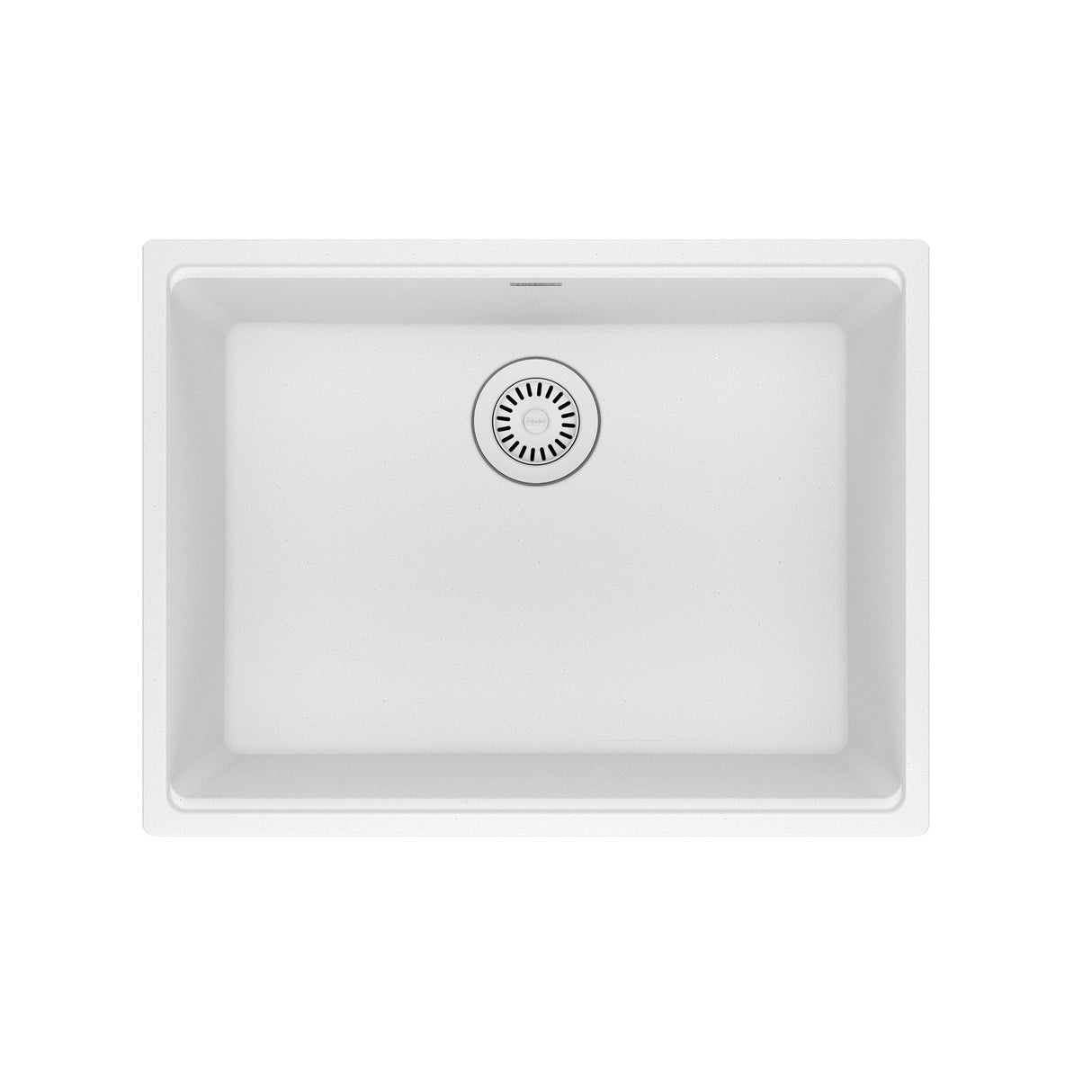 FRANKE MAG11023-PWT Maris Undermount 25-in x 18.94-in Granite Single Bowl Kitchen Sink in Polar White In Polar White