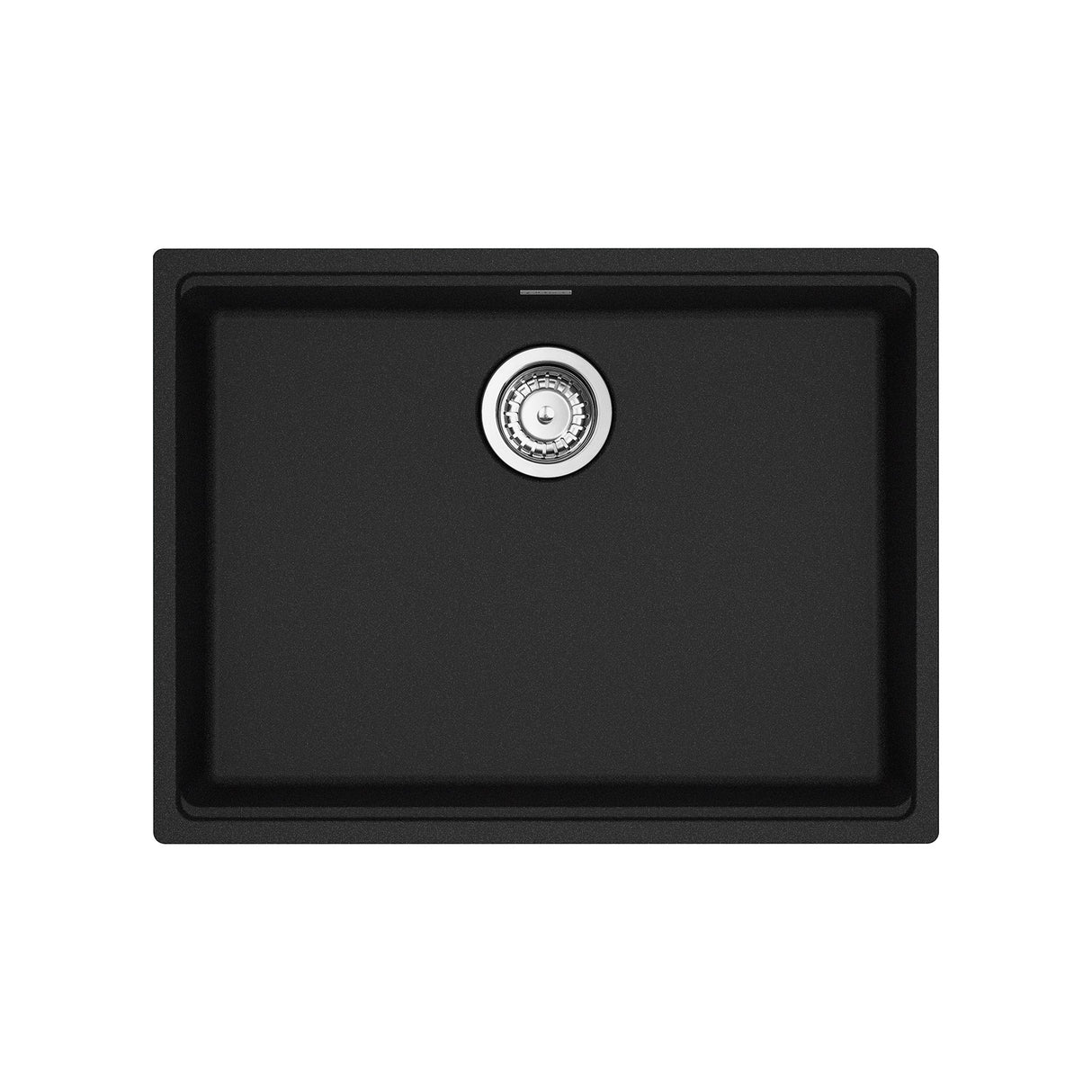 FRANKE MAG11023ADA-ONY-S Maris Undermount 25-in x 18.94-in Granite ADA Single Bowl Sink in Onyx In Onyx