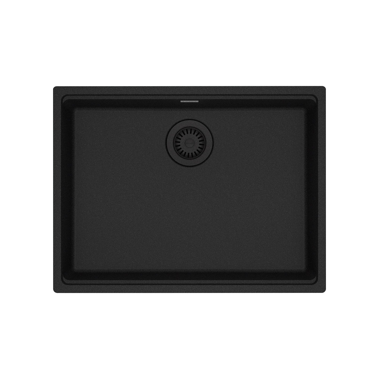 FRANKE MAG11023ADA-ONY Maris Undermount 25-in x 18.94-in Granite ADA Single Bowl Sink in Onyx In Onyx