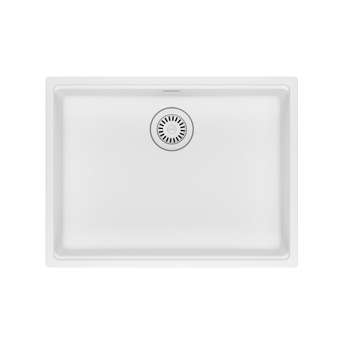 FRANKE MAG11023ADA-PWT Maris Undermount 25-in x 18.94-in Granite ADA Single Bowl Sink in Polar White In Polar White