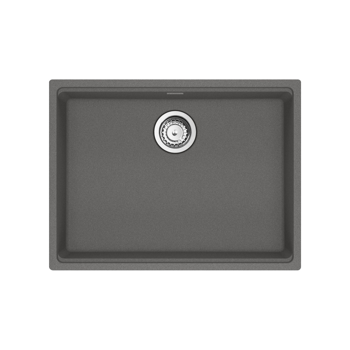 FRANKE MAG11023ADA-SHG-S Maris Undermount 25-in x 18.94-in Granite ADA Single Bowl Sink in Stone Grey In Stone Grey