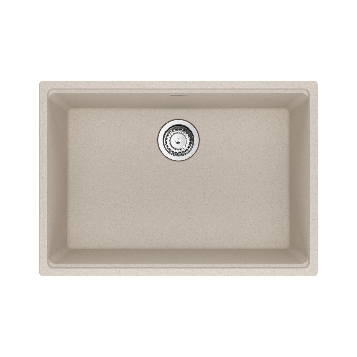 FRANKE MAG11025-CHA-S Maris Undermount 27-in x 19-in Granite Single Bowl Kitchen Sink in Champagne In Champagne