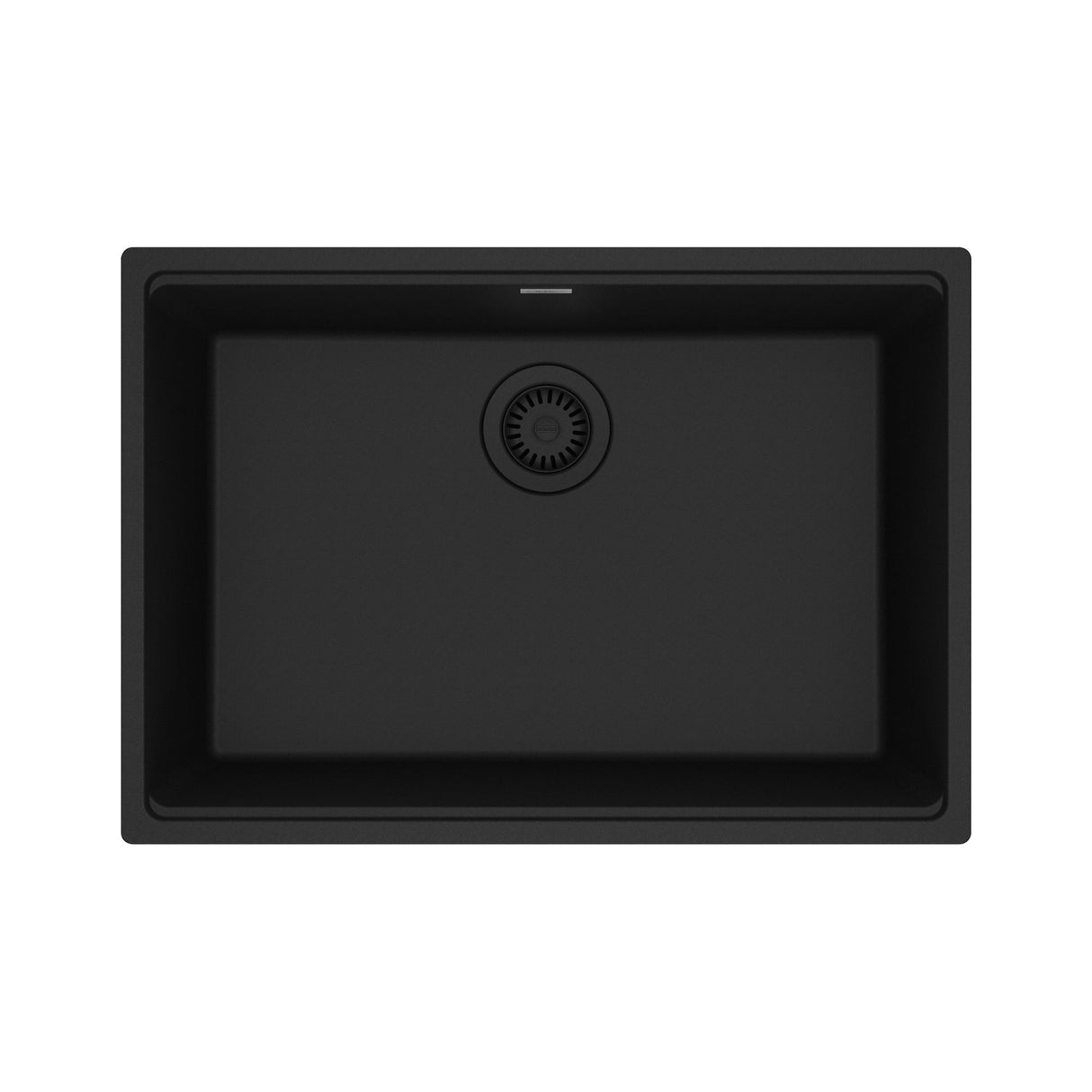 FRANKE MAG11025-MBK Maris Undermount 27-in x 19-in Granite Single Bowl Kitchen Sink in Matte Black In Matte Black