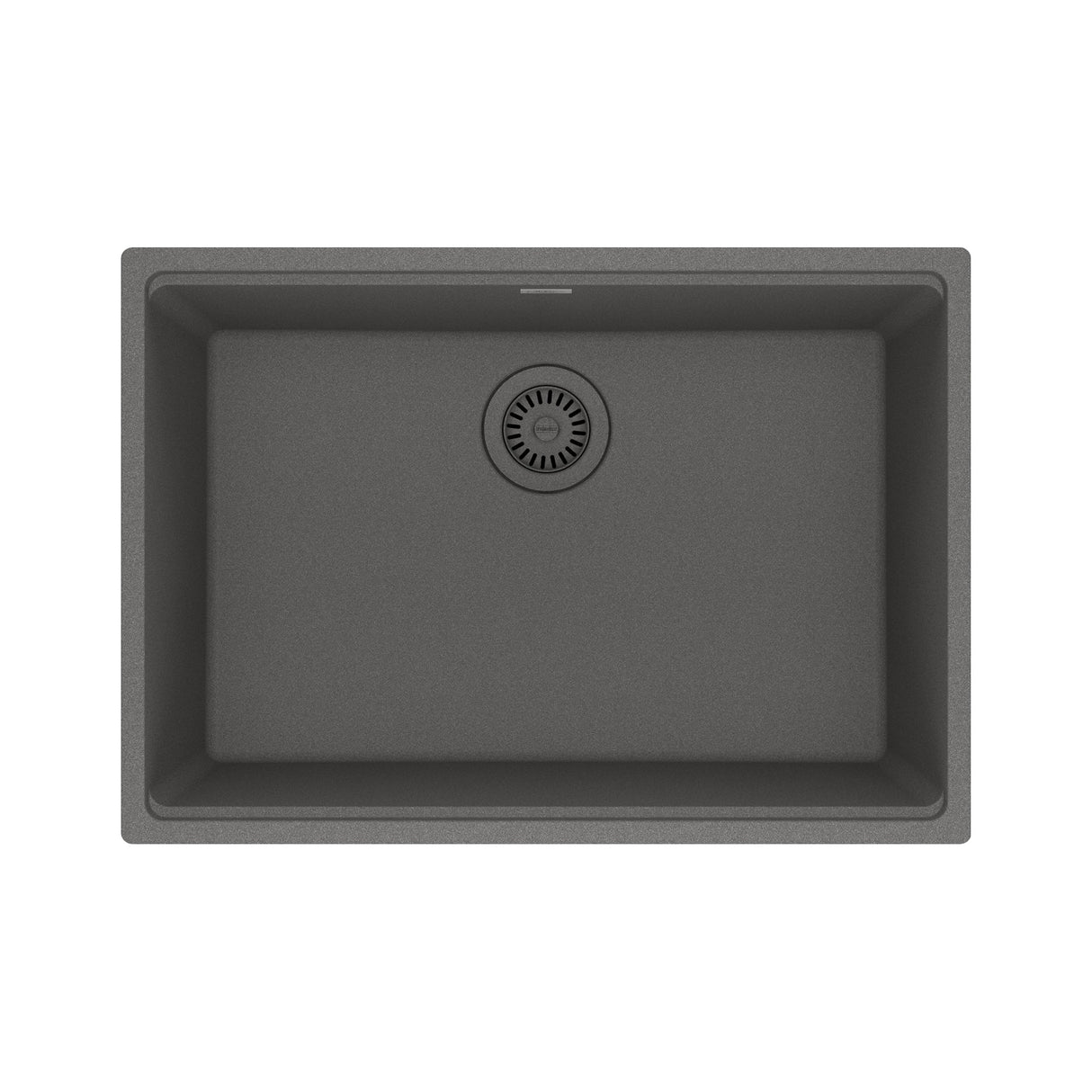 FRANKE MAG11025-SHG Maris Undermount 27-in x 19-in Granite Single Bowl Kitchen Sink in Stone Grey In Stone Grey