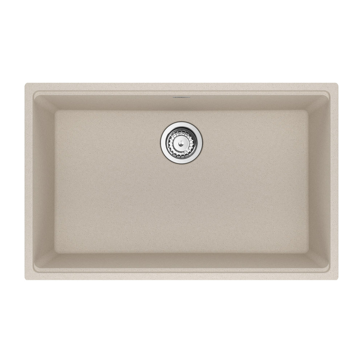 FRANKE MAG11028-CHA-S Maris Undermount 33-in x 22-in Granite Single Bowl Kitchen Sink in Champagne In Champagne