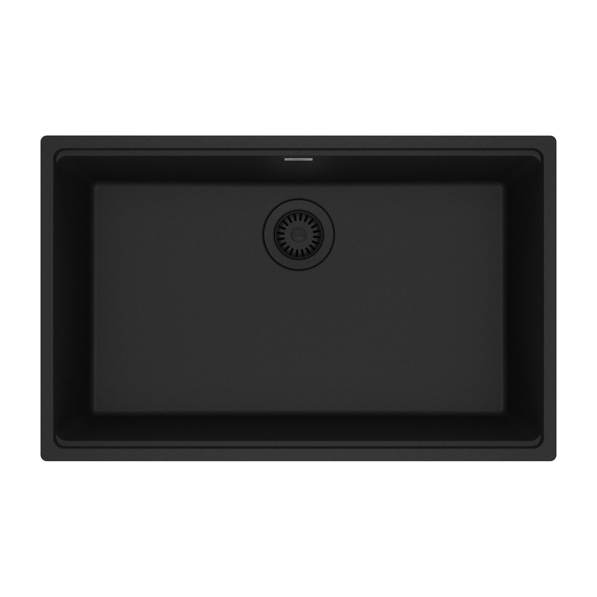 FRANKE MAG11028-MBK Maris Undermount 33-in x 22-in Granite Single Bowl Kitchen Sink in Matte Black In Matte Black