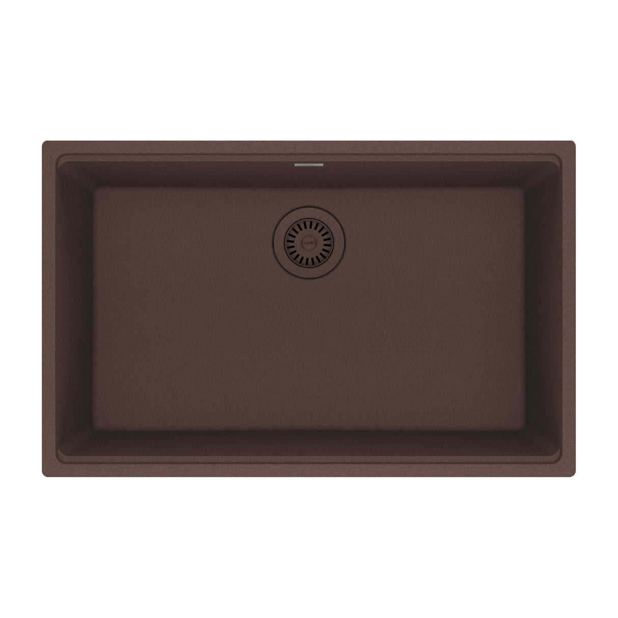 FRANKE MAG11028-MOC Maris Undermount 33-in x 22-in Granite Single Bowl Kitchen Sink in Mocha In Mocha