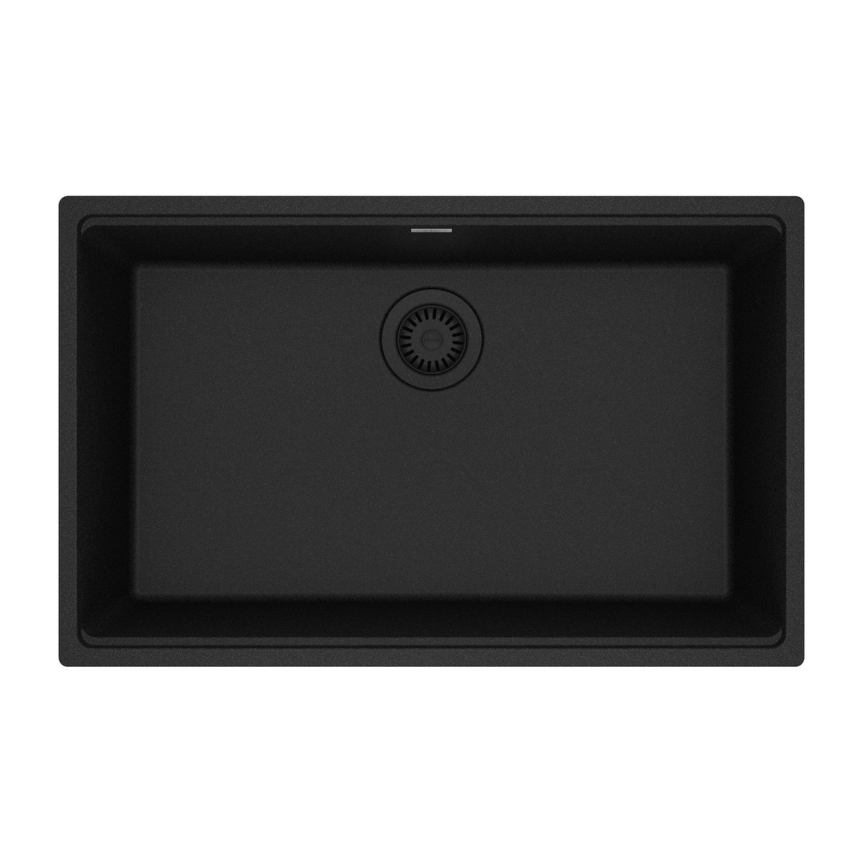 FRANKE MAG11028-ONY Maris Undermount 33-in x 22-in Granite Single Bowl Kitchen Sink in Onyx In Onyx