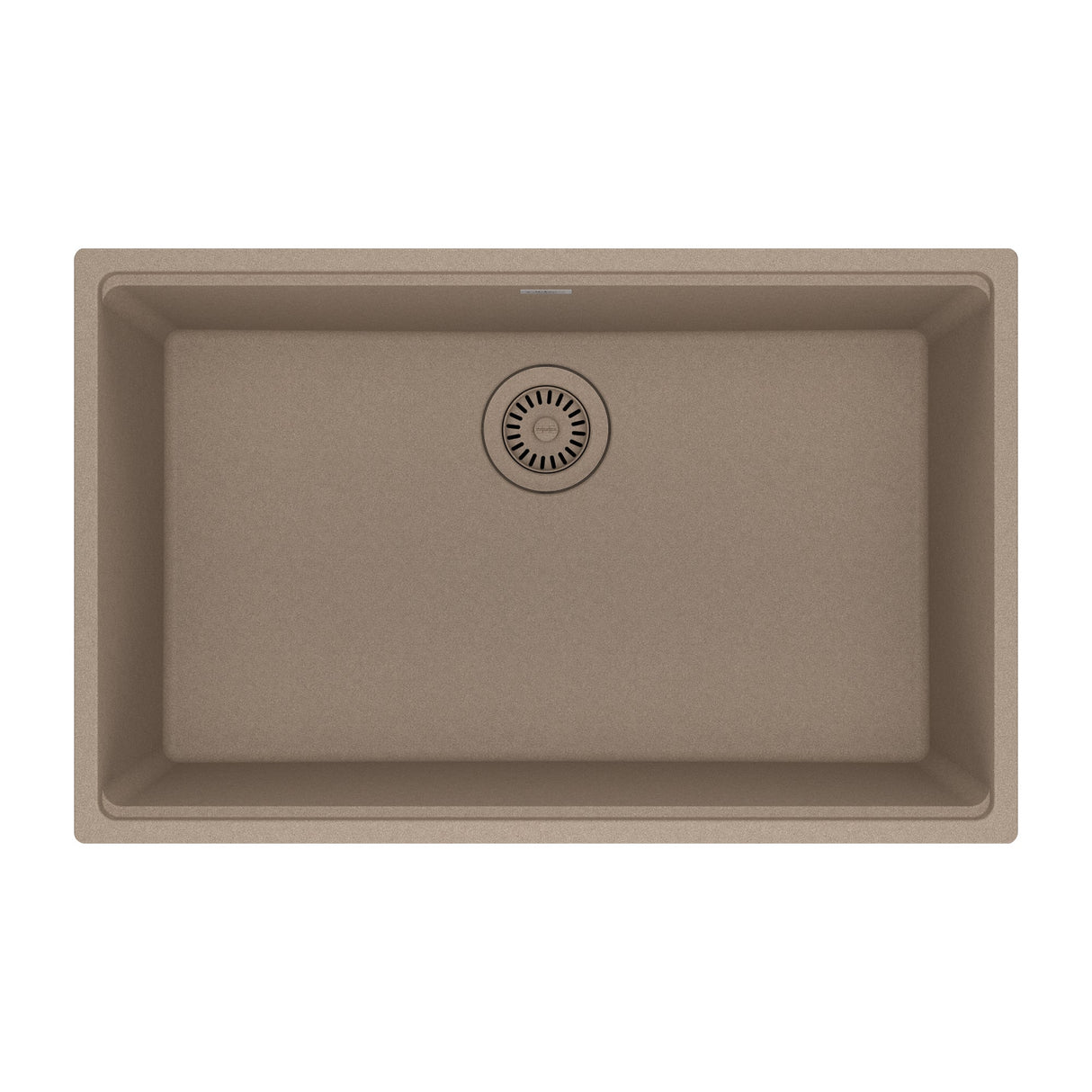 FRANKE MAG11028-OYS Maris Undermount 33-in x 22-in Granite Single Bowl Kitchen Sink in Oyster In Oyster