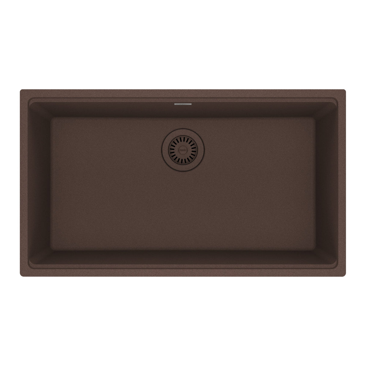 FRANKE MAG11029-MOC Maris Undermount 31-in x 17.81-in Granite Single Bowl Kitchen Sink in Mocha In Mocha