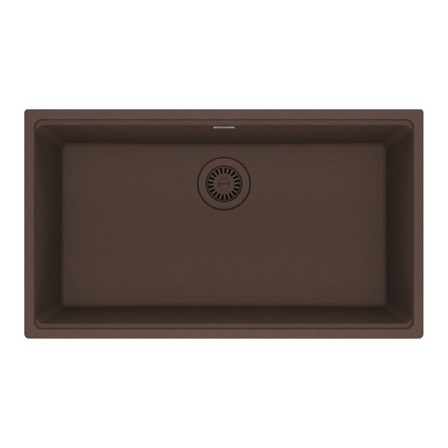 FRANKE MAG11029-MOC Maris Undermount 31-in x 17.81-in Granite Single Bowl Kitchen Sink in Mocha In Mocha