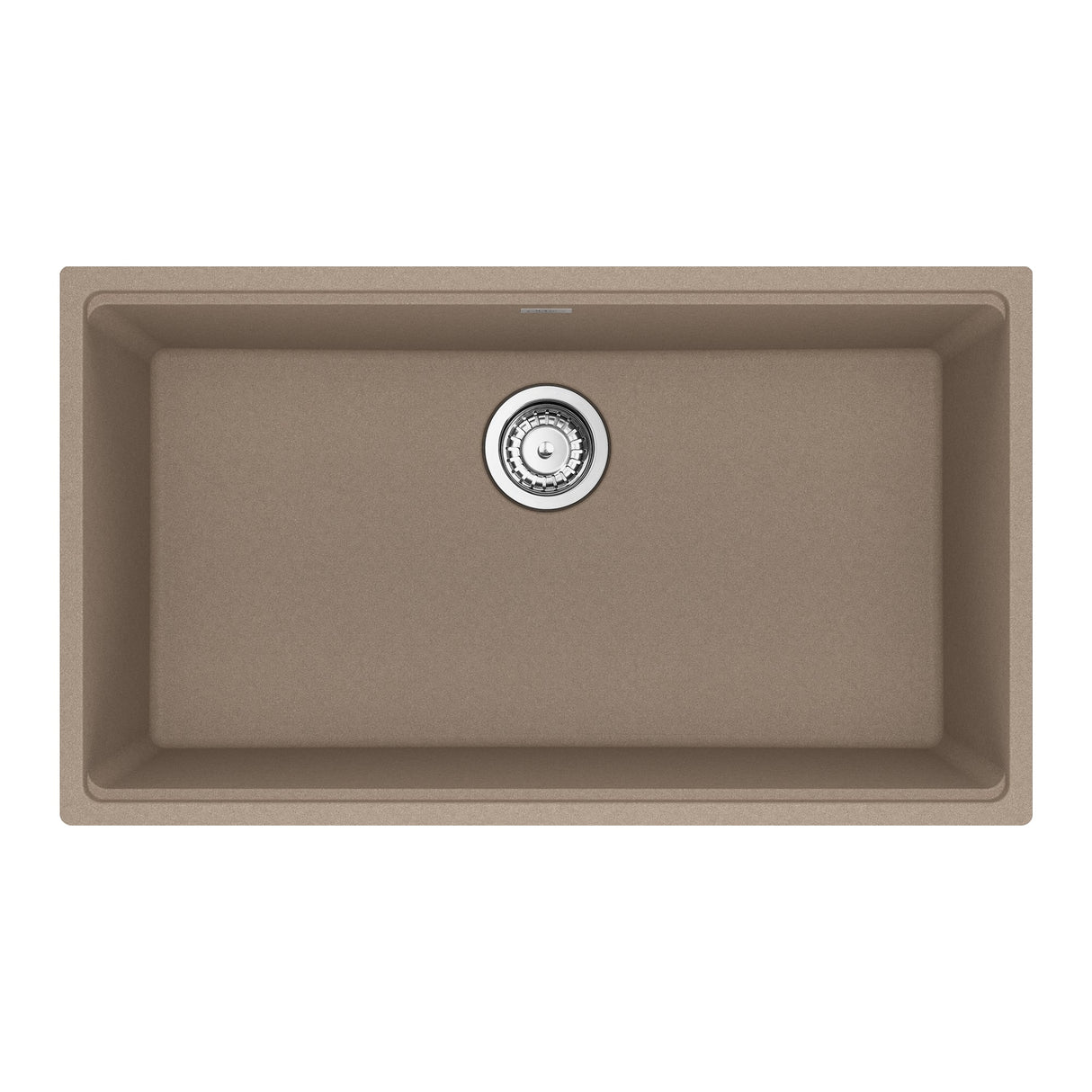 FRANKE MAG11029-OYS-S Maris Undermount 31-in x 17.81-in Granite Single Bowl Kitchen Sink in Oyster In Oyster