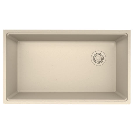 FRANKE MAG11031OW-CHA Maris Undermount 33-in x 19.31-in Granite Single Bowl Kitchen Sink in Champagne In Champagne