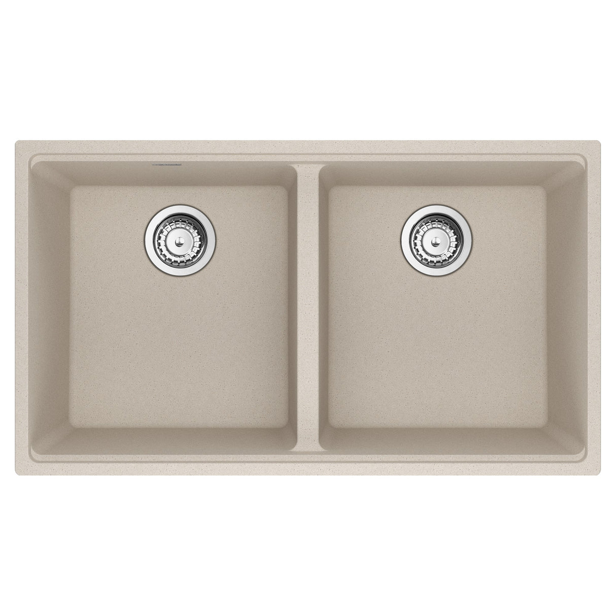 FRANKE MAG1201515-CHA-S Maris Undermount 33-in x 18.94-in Granite Double Bowl Kitchen Sink in Champagne In Champagne