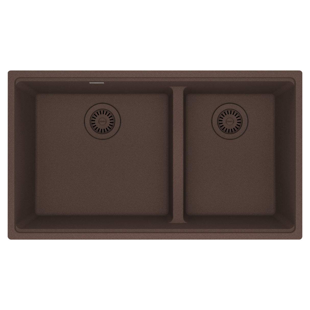 FRANKE MAG1601812LD-MOC Maris Undermount 33-in x 18.94-in Granite Double Bowl Kitchen Sink in Mocha In Mocha