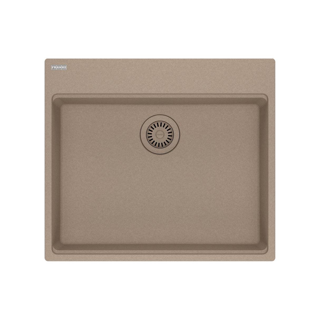 FRANKE MAG61023ADA-OYS Maris Topmount 25-in x 22-in Granite ADA Single Bowl Kitchen Sink in Oyster In Oyster