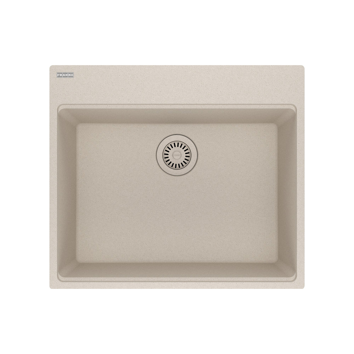 FRANKE MAG61023L-CHA Maris Dual Mount 25-in x 22-in Granite Dual Mount Single Bowl Laundry Sink in Champagne In Champagne