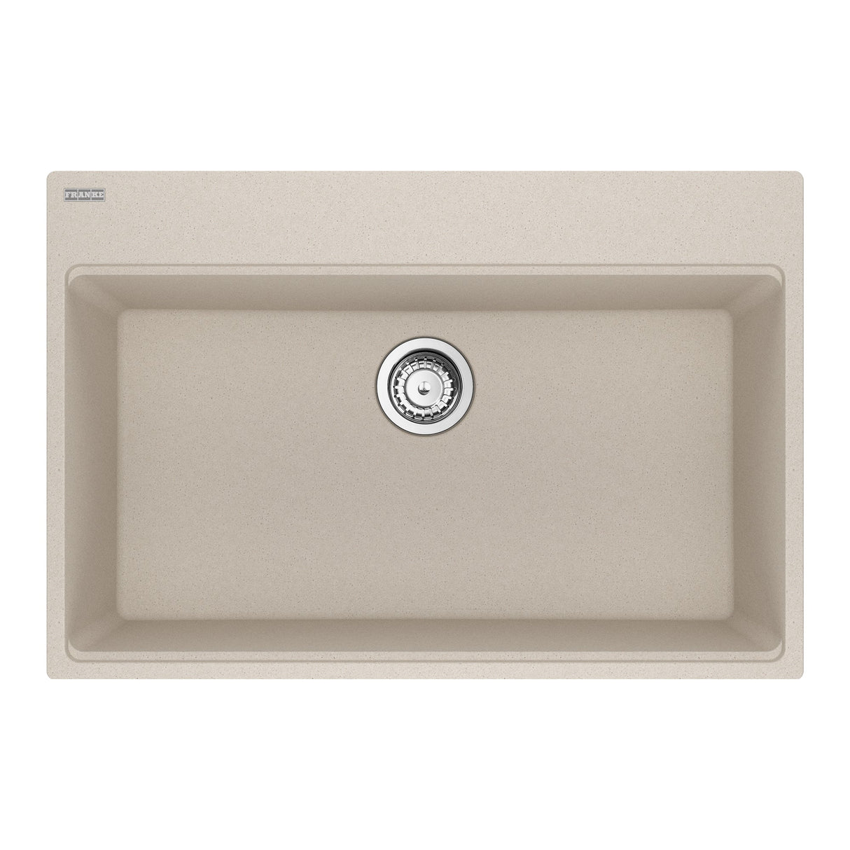 FRANKE MAG61031-CHA-S Maris Topmount 33-in x 22-in Granite Single Bowl Kitchen Sink in Champagne In Champagne