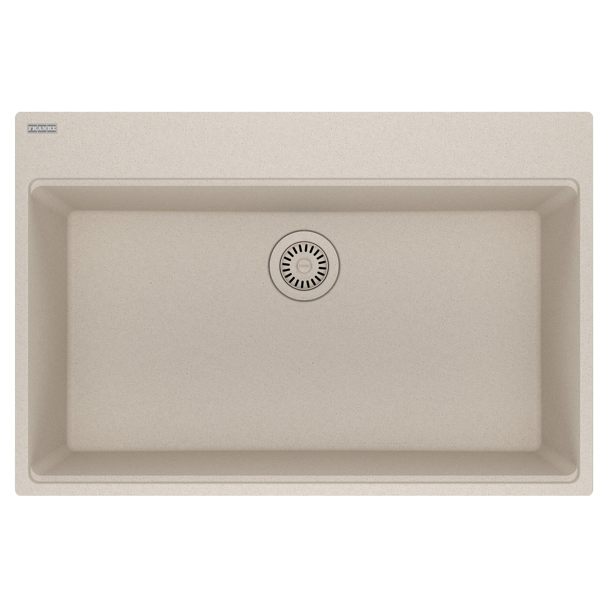 FRANKE MAG61031-CHA Maris Topmount 33-in x 22-in Granite Single Bowl Kitchen Sink in Champagne In Champagne