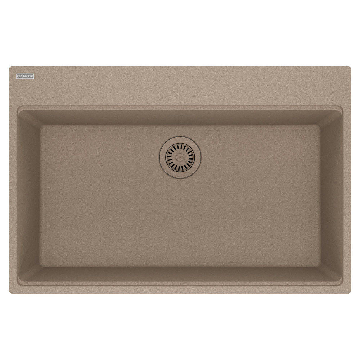 FRANKE MAG61031-OYS Maris Topmount 33-in x 22-in Granite Single Bowl Kitchen Sink in Oyster In Oyster
