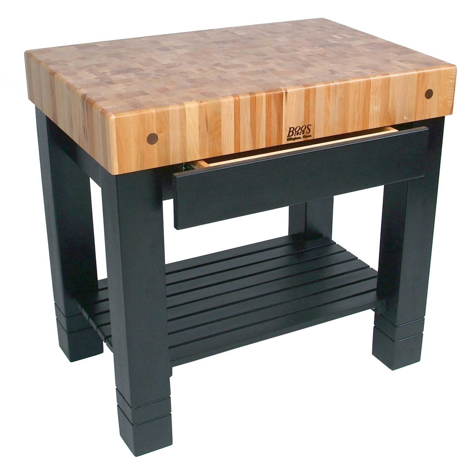 John Boos HMST36245-AL Kitchen Work Table Homestead Block, 36" W x 24" D 34" H, Alabaster