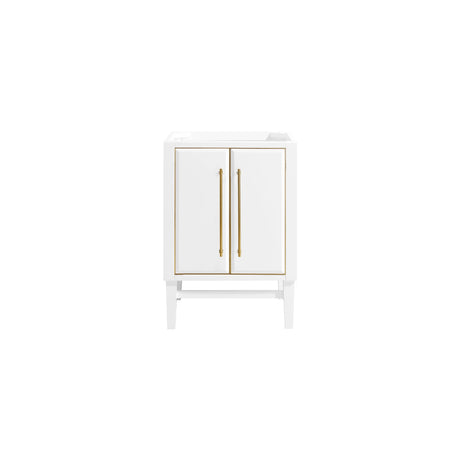 Avanity Mason 24 in. Vanity Only in White with Gold Trim