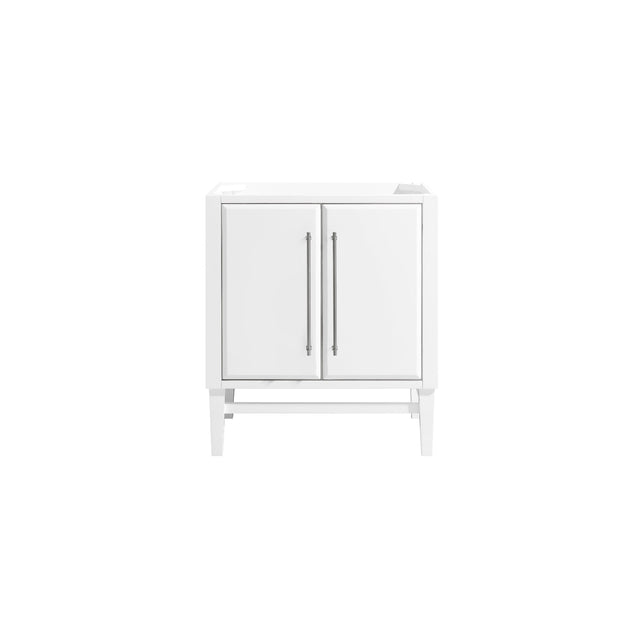 Avanity Mason 30 in. Vanity Only in White with Silver Trim