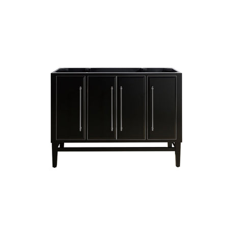 Avanity Mason 48 in. Vanity Only in Black with Silver Trim