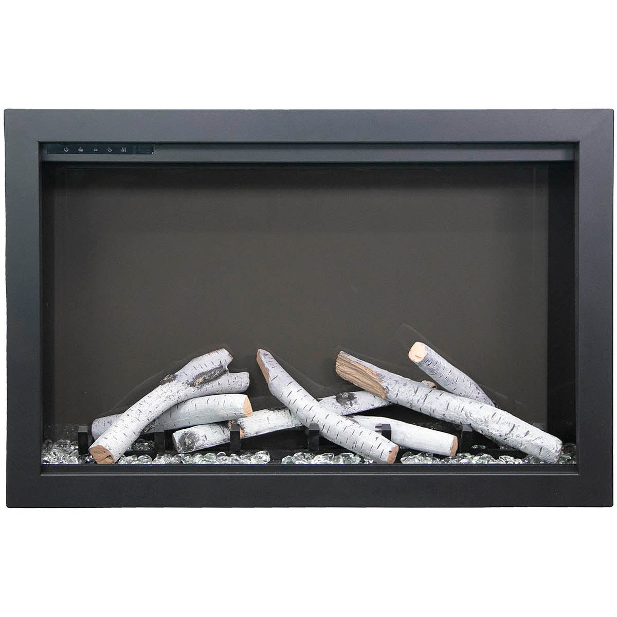Amantii TRD-44-BESPOKE Traditional Bespoke - 44" Indoor / Outdoor Electric Insert Featuring, WiFi Compatibility, Bluetooth Connectivity, Multi Function Remote, and a Selection of Media Options