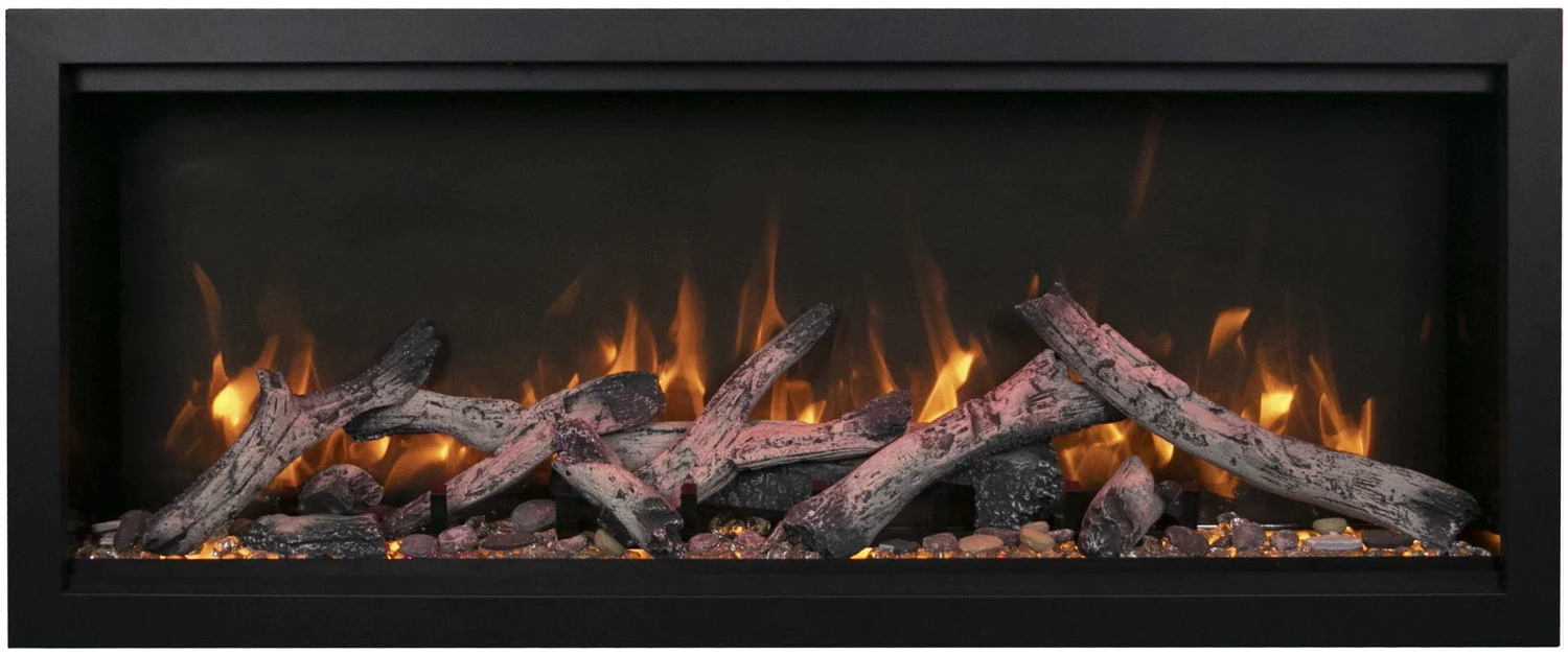Amantii SYM-50-XT-BESPOKE Symmetry Xtra Tall Bespoke - 50" Indoor / Outdoor Electric Built In featuring, WiFi Compatibilty & Bluetooth Connectivity, MultiFunction Remote, and a Selection of Media Options
