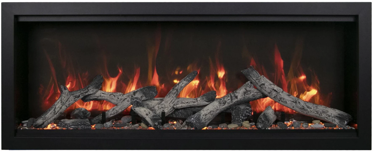 Amantii SYM-50-XT-BESPOKE Symmetry Xtra Tall Bespoke - 50" Indoor / Outdoor Electric Built In featuring, WiFi Compatibilty & Bluetooth Connectivity, MultiFunction Remote, and a Selection of Media Options