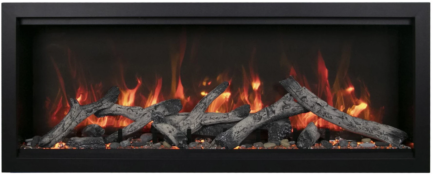 Amantii SYM-60-XT-BESPOKE Symmetry Xtra Tall Bespoke - 60" Indoor / Outdoor Electric Built In featuring, WiFi Compatibilty & Bluetooth Connectivity, MultiFunction Remote, and a Selection of Media Options