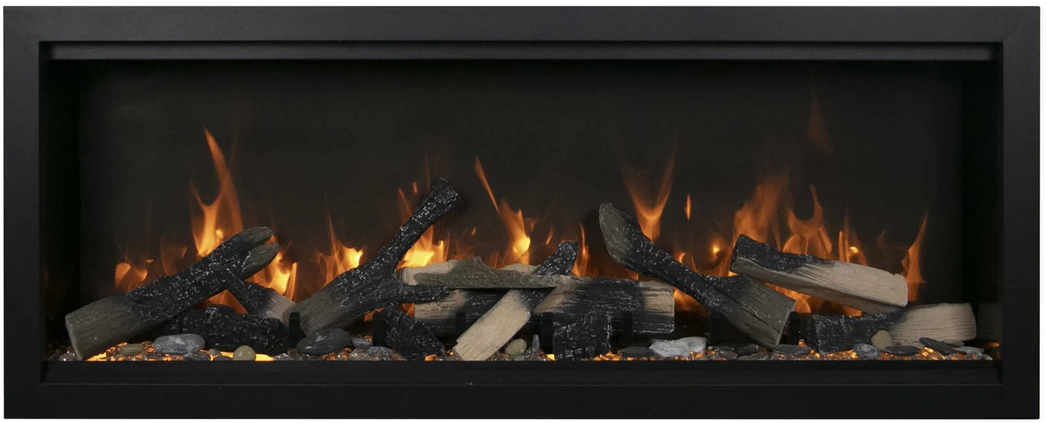 Amantii SYM-50-XT-BESPOKE Symmetry Xtra Tall Bespoke - 50" Indoor / Outdoor Electric Built In featuring, WiFi Compatibilty & Bluetooth Connectivity, MultiFunction Remote, and a Selection of Media Options