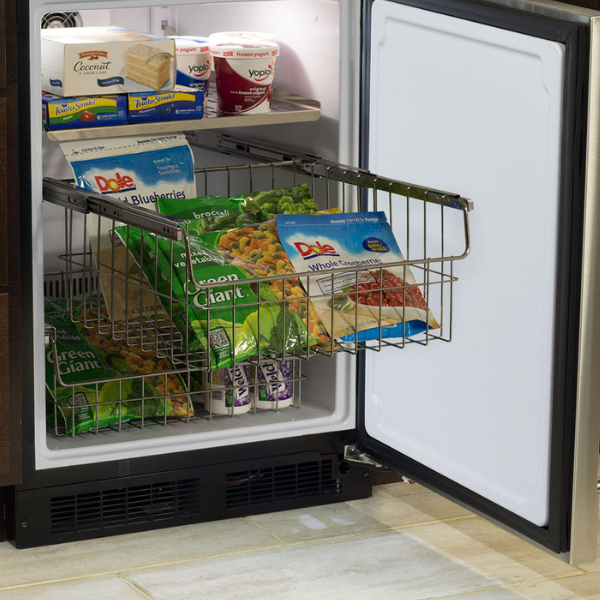 Marvel MLFZ224-SS01A 24" Classic Freezer, 4.9 Cu. Ft., Stainless Solid Door - view 3