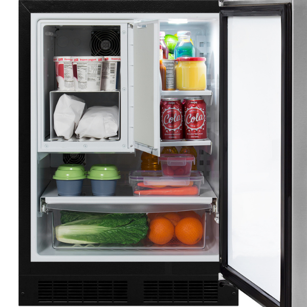 Marvel MLRF224-SS01A 24" Classic Refrigerator/Freezer, 4.9 Cu. Ft., Stainless Solid Door - view 4