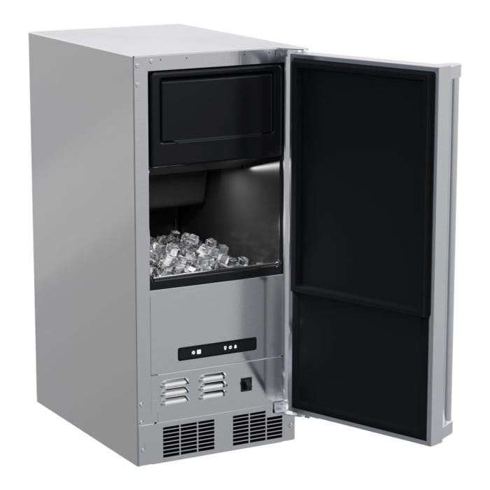 Marvel MOCP215-SS01B 15" Outdoor Clear Ice Machine, 39 lb/Day, w/ Pump, Stainless Solid Door - view 2